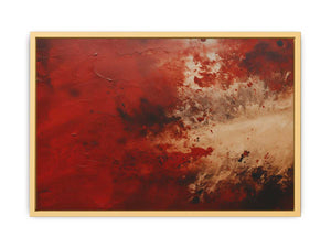 Brown Black Abstract art Poster