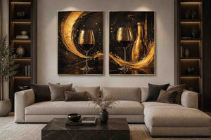 Wine Galsses Gold