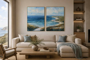Emerald Cliff View 2 Piece Art Set