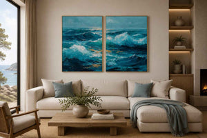 Golden Reverie 2 Piece Art Set