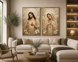 Divine Floral Serenity 2 Piece Art Set