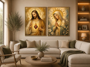 Heavenly Sacred Light 2 Piece Art Set