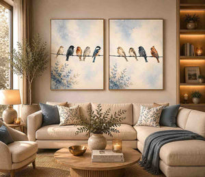 Whispers on the Wire 2 Piece Art Set