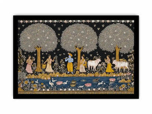 Krishna Tree of Life Traditional Canvas Print Canvas