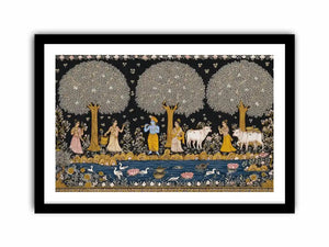 Krishna Tree of Life Traditional Canvas Print Canvas