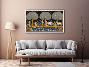 Krishna Tree of Life Traditional Canvas Print Canvas