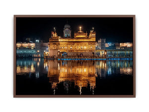 Golden Temple painting Amritsar reflection water Sikh temple spiritual Canvas Print canvas