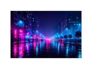 neon city wall decor urban interiors