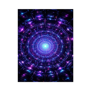 futuristic neon canvas modern space