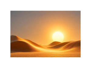 minimal desert sun canvas living room
