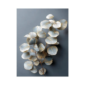 white botanical canvas print