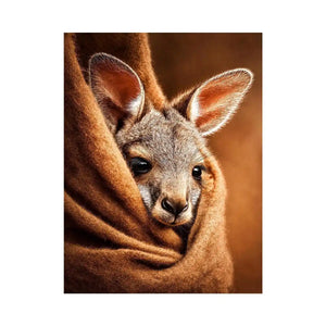 baby kangaroo canvas art nursery