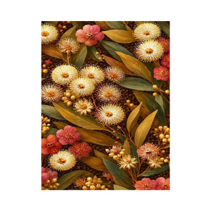 native wildflower gold canvas print