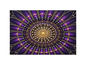 purple gold mandala canvas elegant decor