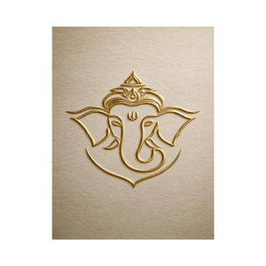 gold ganesha neutral artwork