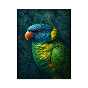 colorful lorikeet canvas art modern decor