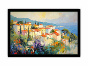 Seaside town Canvas Painting