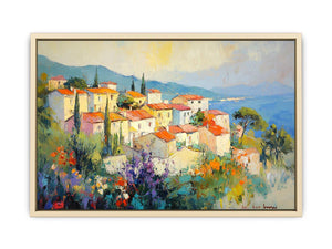 Seaside town Canvas Painting