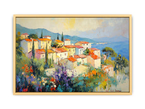 Seaside town Canvas Painting
