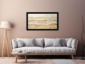Brown Beach Canvas Painting