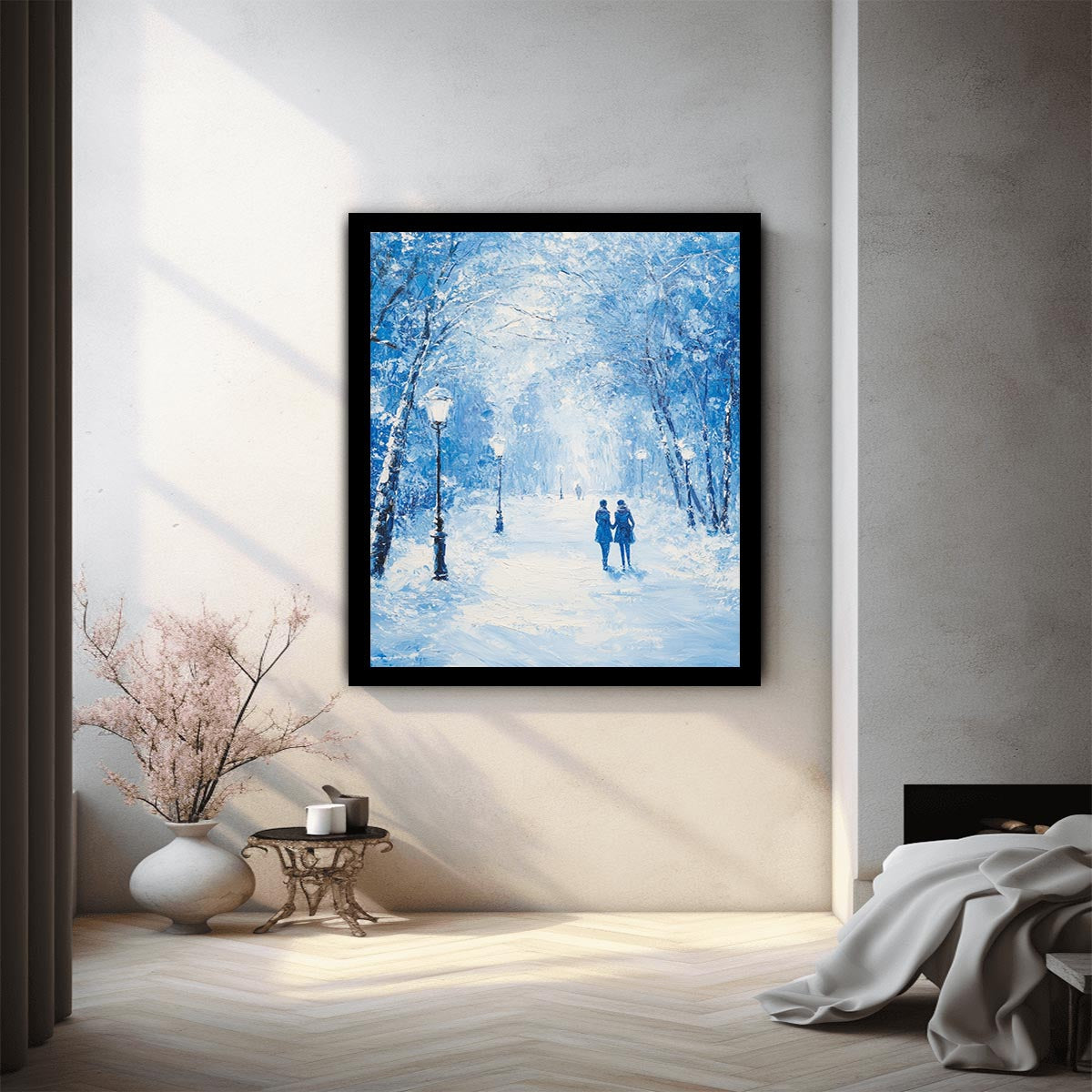 Blue winter Painting
