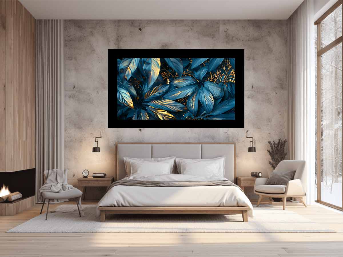 Blue Gold Leaf