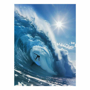 Ocean Surfer Motion – Dynamic Coastal Wave Scene