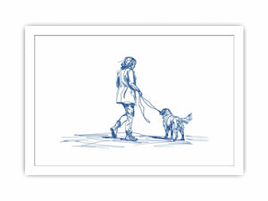 Walk Streched canvas