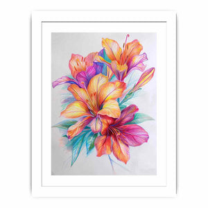 Colorful Flower Streched canvas