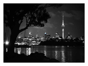 Auckland Skyline Panorama – Harbour City Night View