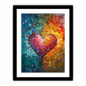 Rainbow Heart Art Print