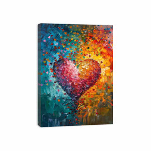Rainbow Heart Canvas Print