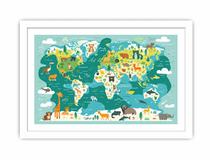 Animal World Streched canvas