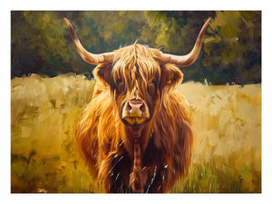 Highland Cattle Mist Landscape