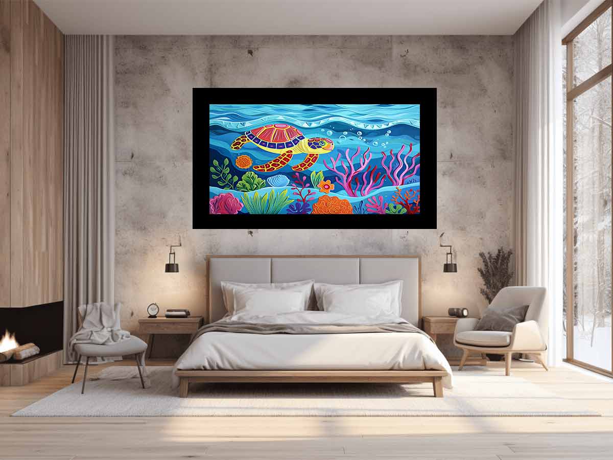 Graceful Sea Turtle Ocean Drift