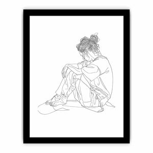 Just Thinking Art Print