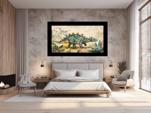 Ankylosaurus Prehistoric Dinosaur Illustration