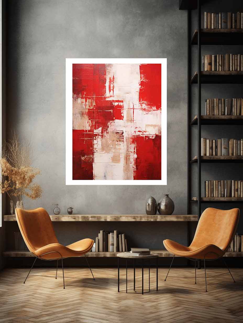 Red Modern Abstract