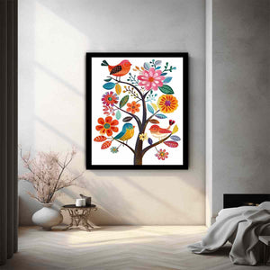 Cute Flower Bird