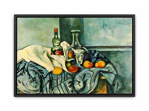 Still Life with Peppermint Bottle by Paul Cezanne Painting