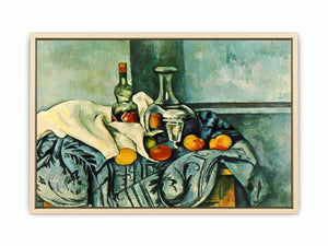 Still Life with Peppermint Bottle by Paul Cezanne Art Print