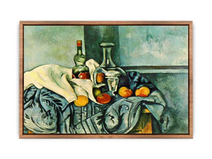Still Life with Peppermint Bottle by Paul Cezanne Poster