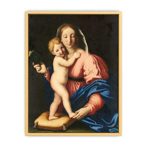 Madonna and Child Painting by Giovanni Battista Streched canvas