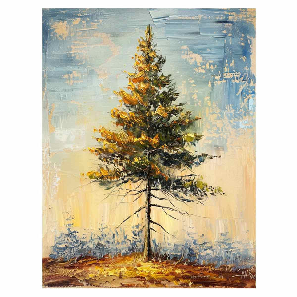 Pine Tree  Painting Art Print