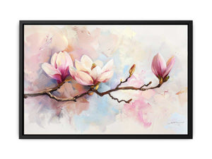 Magnolia Flower Painting Canvas Print