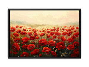 Poppy Field Painting Canvas Print