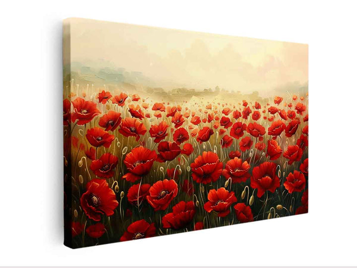 Poppy Field Painting canvas Print
