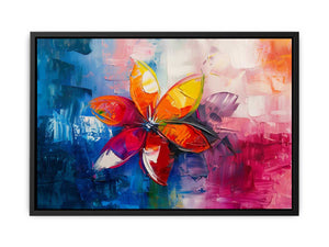 Floral Abstract Painting Canvas Print