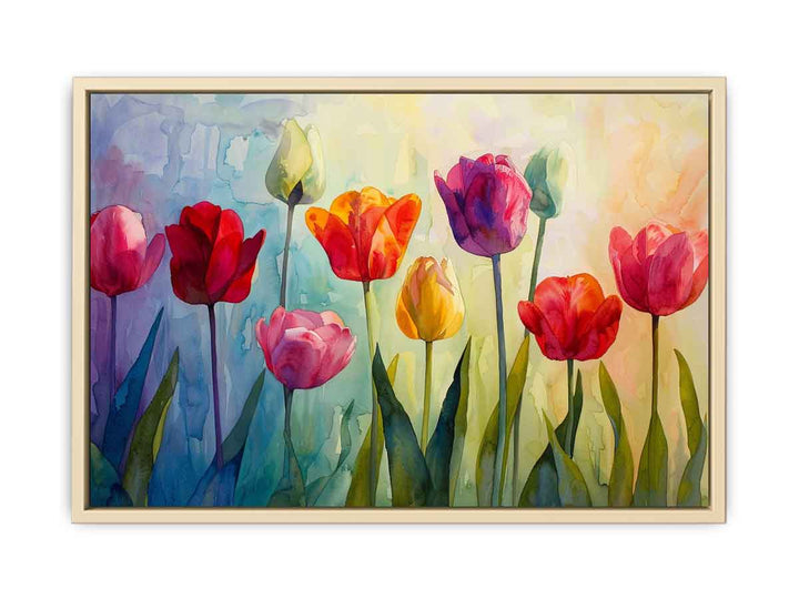 Tulip Painting framed Print
