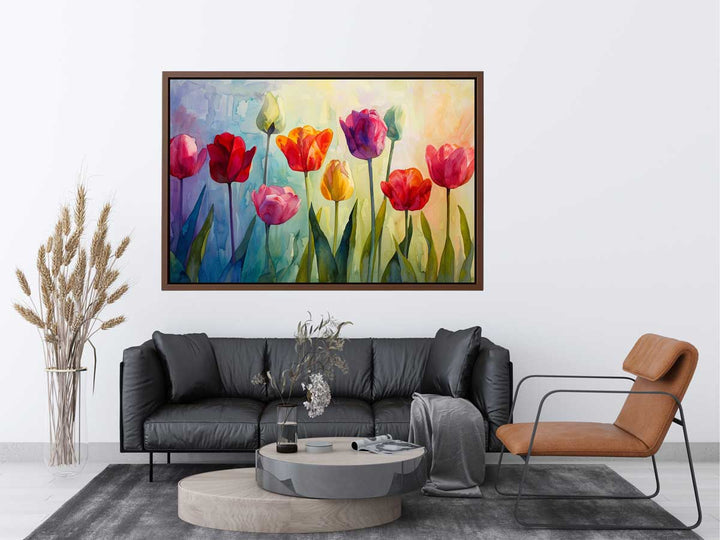 Tulip Painting canvas Print